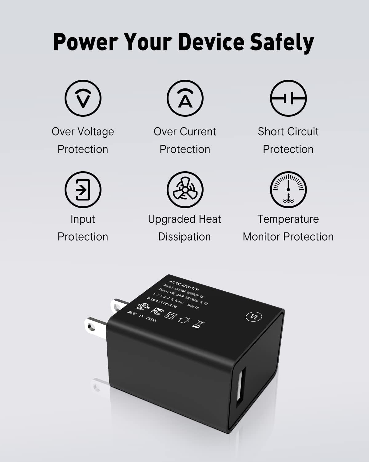 OAK & IRON 15W USB-C Wall Charger for ONE/Wave PRO
