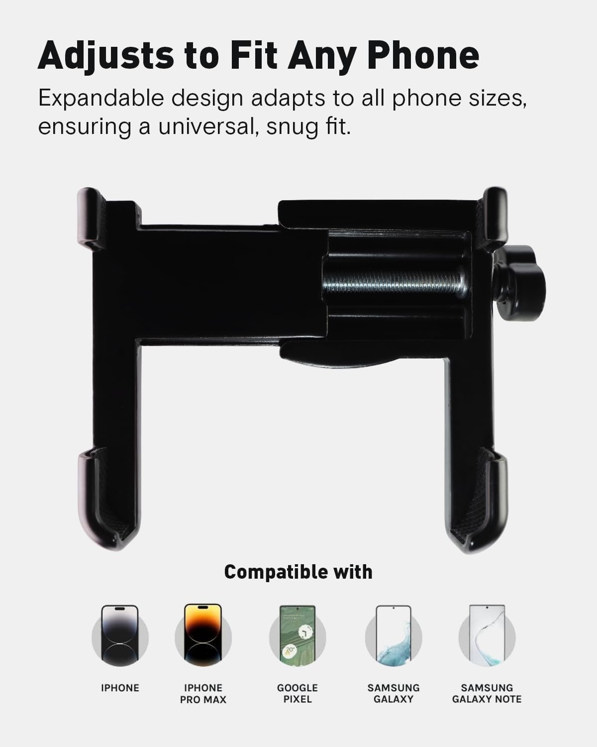 OAK & IRON Premium Magnetic Golf Phone Holder - Universal Fit,Versatile Capture & Easy Access for All Smartphones-Black